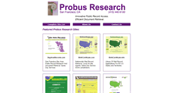 Desktop Screenshot of probusresearch.com