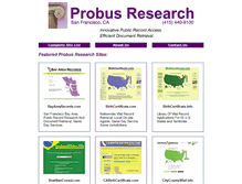 Tablet Screenshot of probusresearch.com